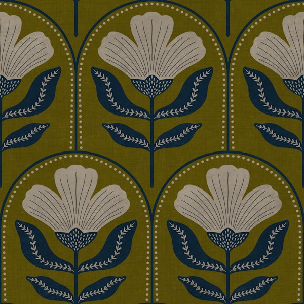 Nordic Floral Arch Motif
