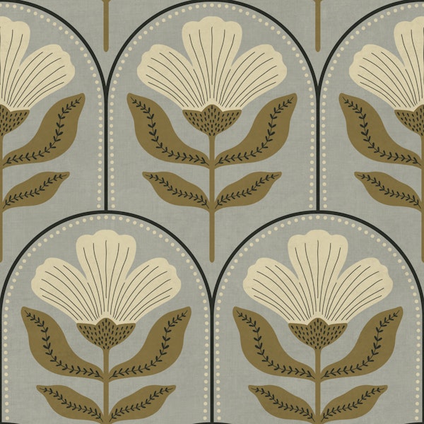 Vintage Folk Garden Gray