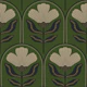 Retro Botanical Arch Motif