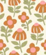 Mid Century Mod Flowers - Earthy