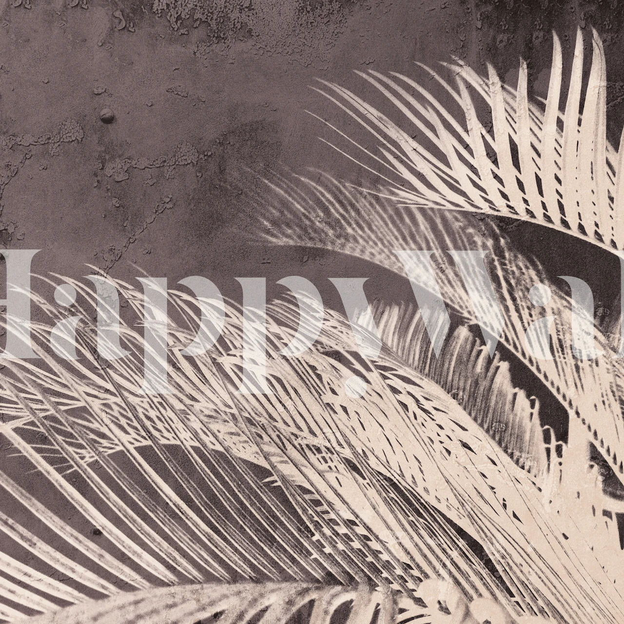 Carta da parati Ultraviolet Palms in una stanza moderna