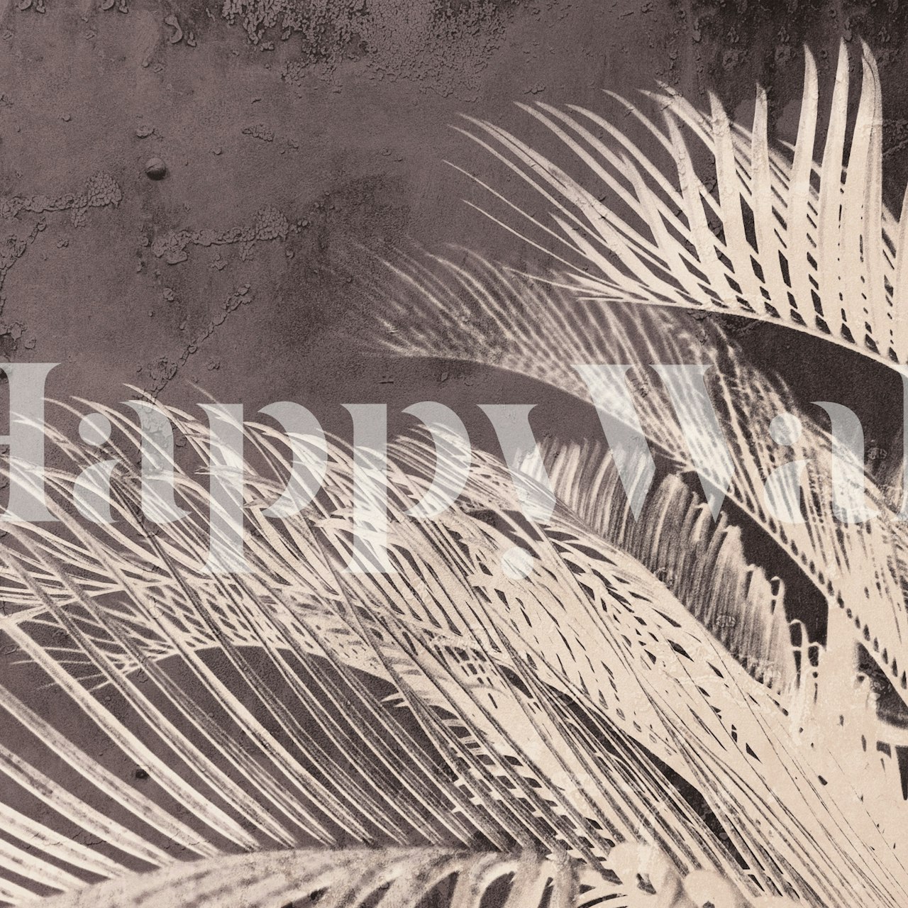 Ultraviolet Palms tapet i ett modernt rum