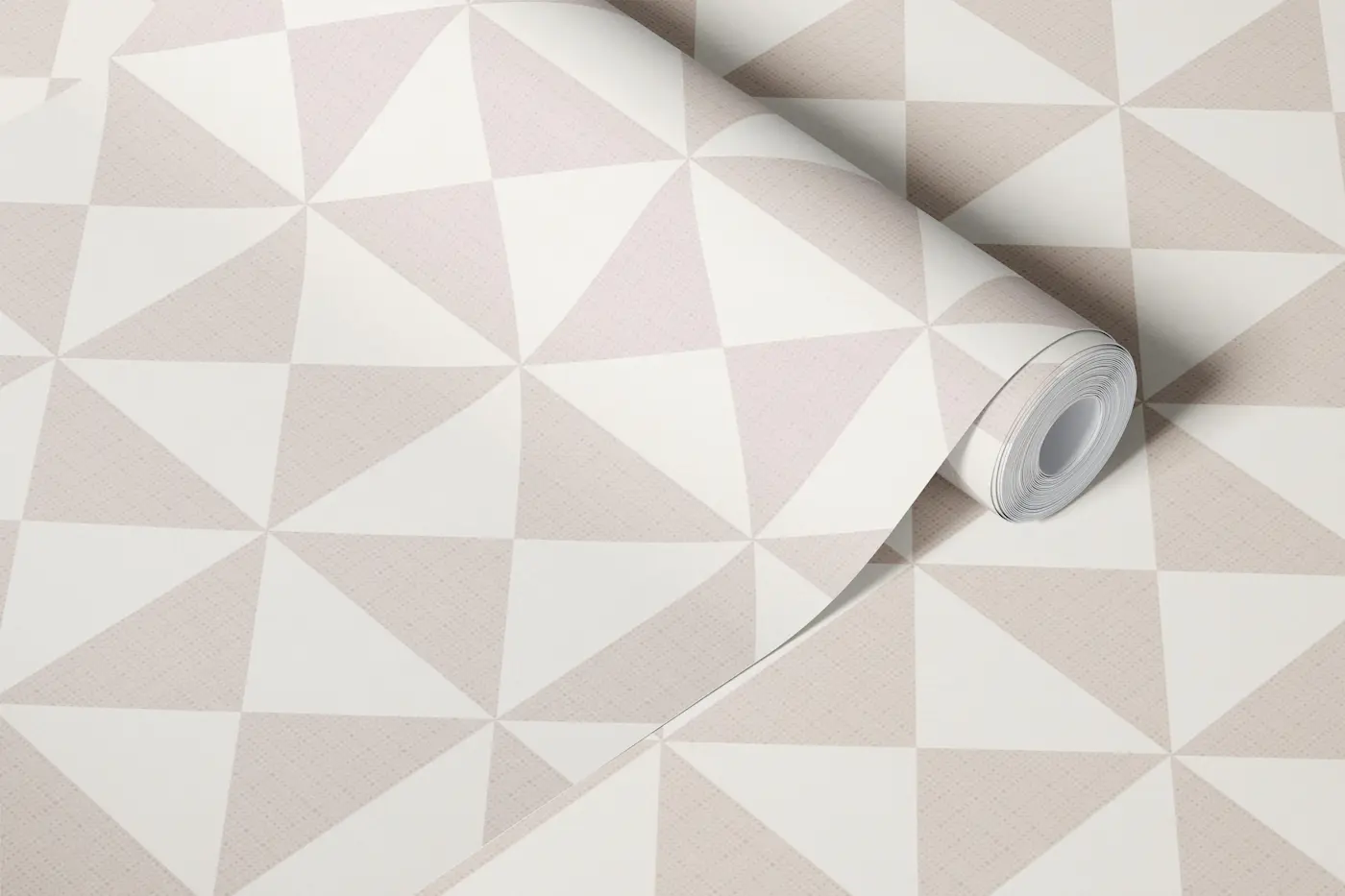 Minimal Nordic Triangle Tile wallpaper roll