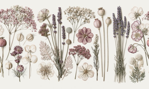 Faded Botanical Stillness