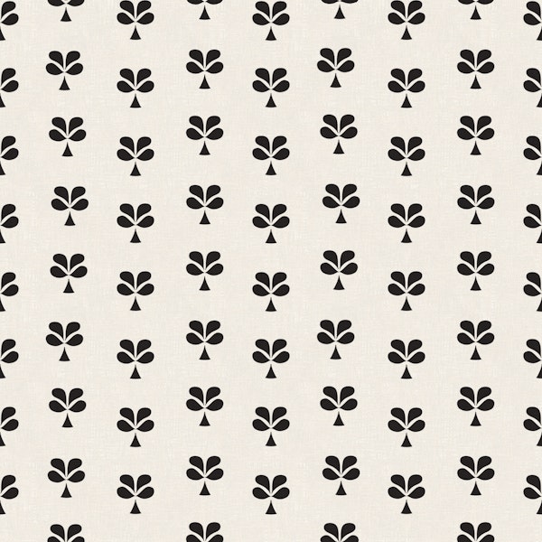 Monochrome Clover Motif