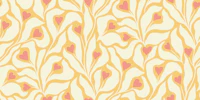 Sunny Heartflowers Yellow tapeet