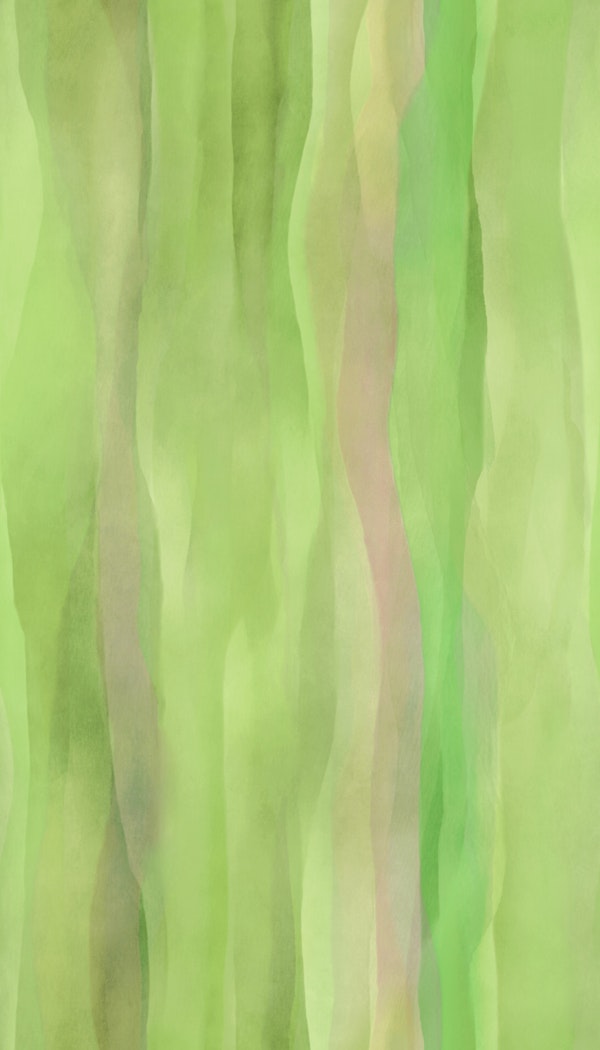 Vertical Painterly Waves Gentle Green Layers