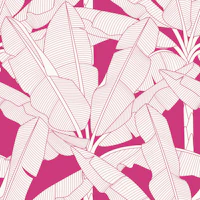 Banana Palms - Fuchsia Purple wallpaper