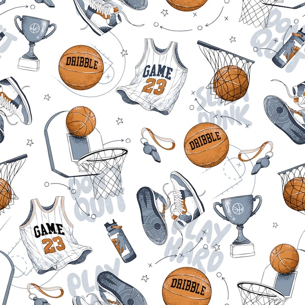Slam Dunk - basketball blue