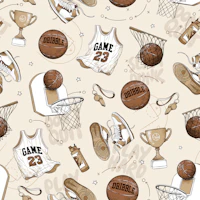 Slam Dunk - basketball beige tapete