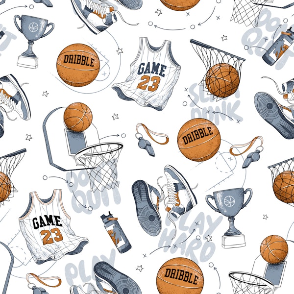 Slam Dunk - basketball blue large