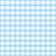Blue Gingham Meadow Flowers
