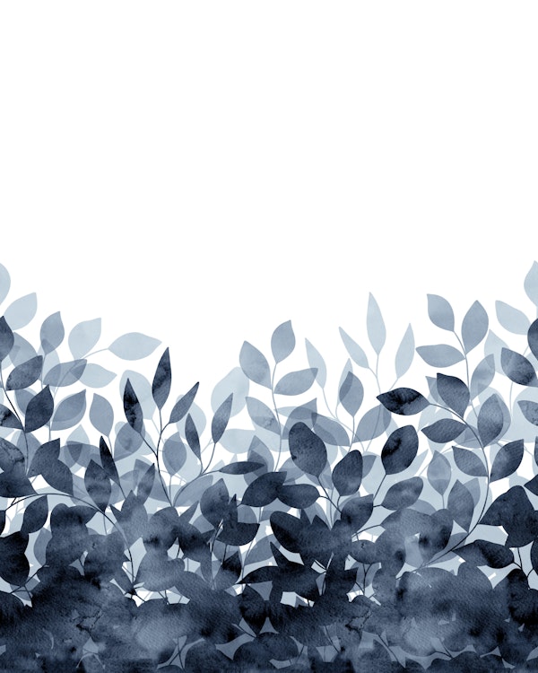 Elegant Blue Shadow Foliage