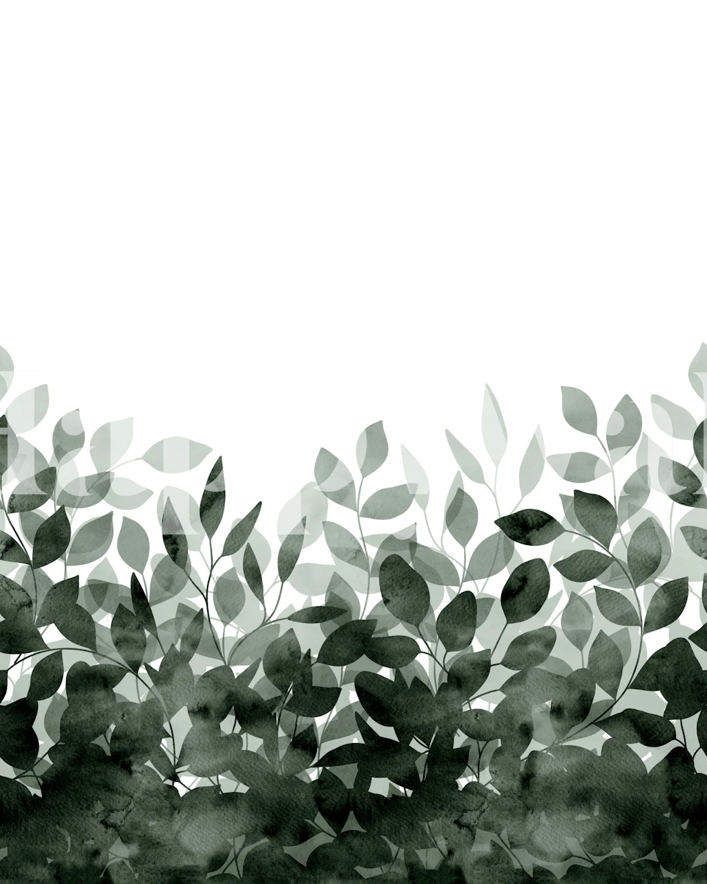 Elegant Sage Shadow Foliage behang