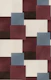 Burgundy Cream Blue Squares S