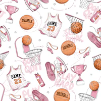 Slam Dunk - basketball pink orange tapete