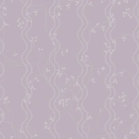 Scandi Botanical Wave Stripes - Dusty Pink wallpaper