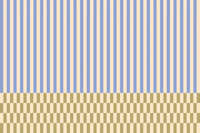 Dual stripes pastel blue & earthy yellow tapet