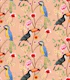 Tropical chinoiserie garden - peach