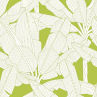 Banana Palms - Fresh Wasabi Green tapete