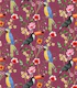 Tropical chinoiserie garden - violet