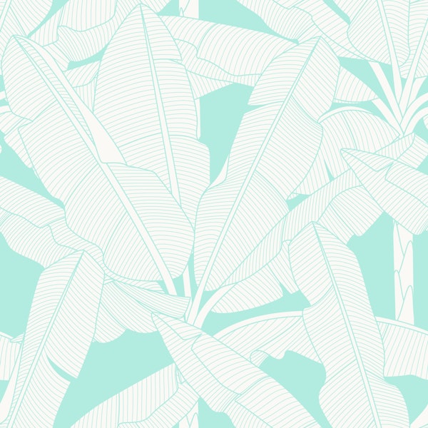 Banana Palms - Light Turquoise