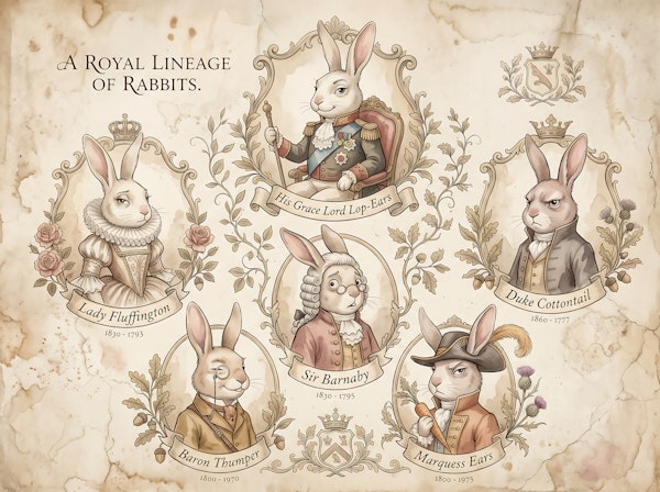 Royal Rabbit Lineage Portraits