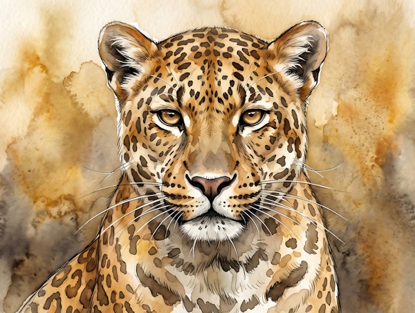Majestic Leopard Close Up