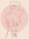 Soft Pink Minimal Line Figure