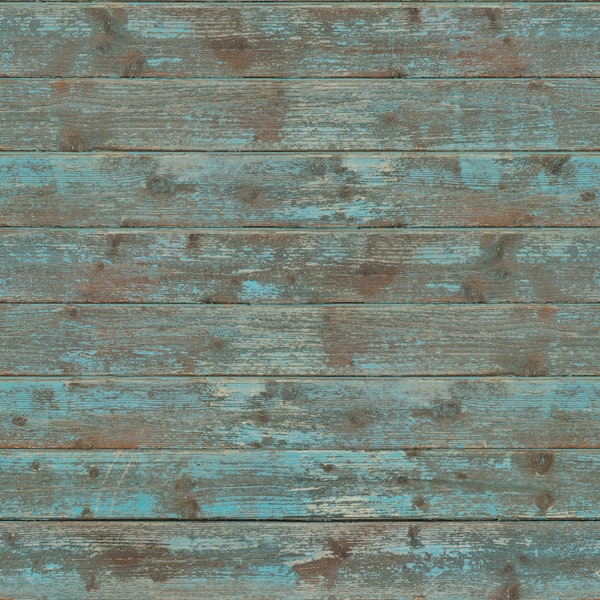 Weathered Teal Wood Planks