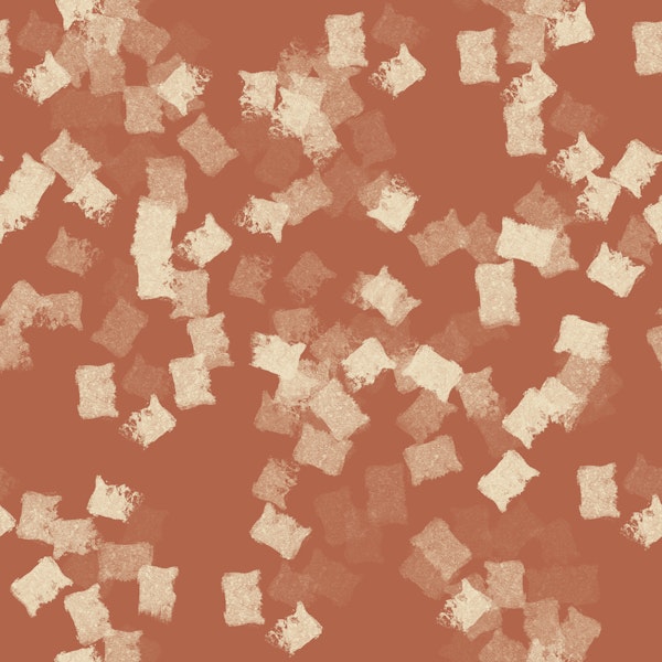 Terracotta Painted Brushstroke Splashes
