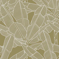 Banana Palms - White Lines Willow tapetas