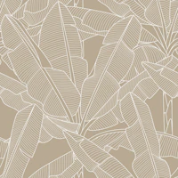 Banana Palms – White Lines Universal Khaki tapetas