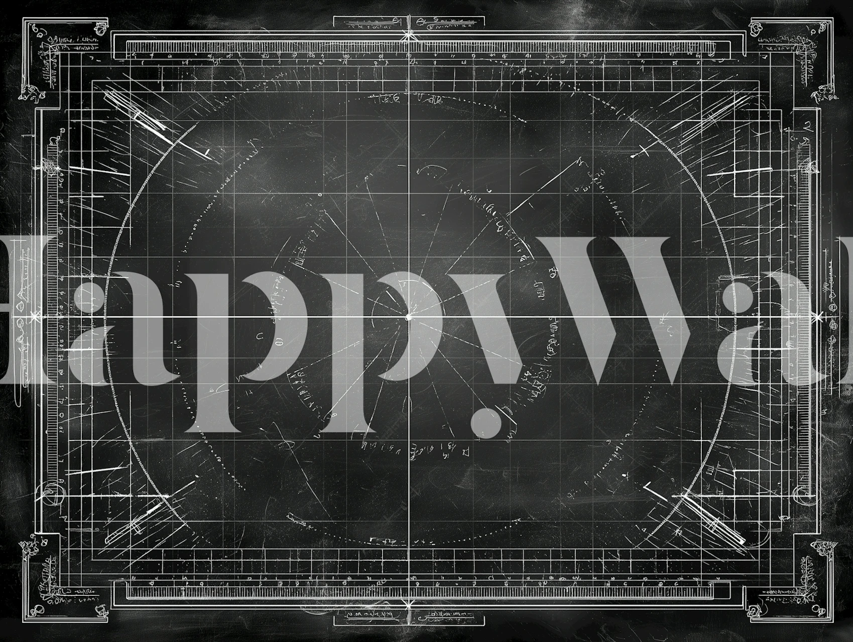 Chalkboard Technical Diagram wallpaper
