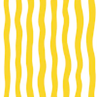 Wavy Stripes - yellow and white - Small tapeet
