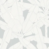 Banana Palms - Olympus White tapet