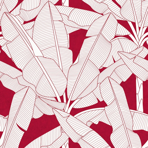 Banana Palms - Jester Red Textured