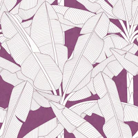 Banana Palms - Amethyst Textured tapet