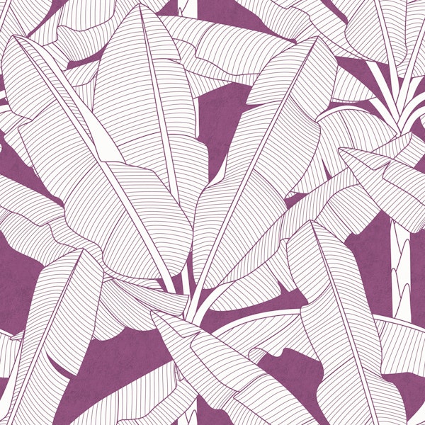 Banana Palms - Amethyst Textured