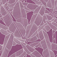 Banana Palms - White Lines Amethyst Textured wallpaper