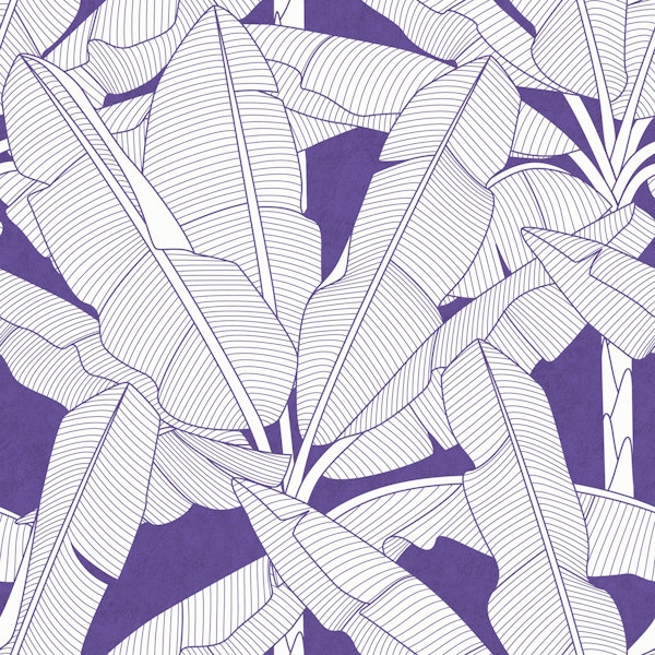 Banana Palms - Ultraviolet Textured
