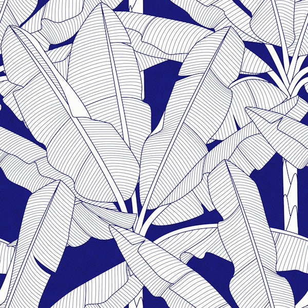 Banana Palms - Lapislázuli Textured