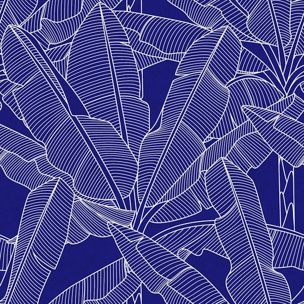 Banana Palms - White Lines Lapislázuli Textu