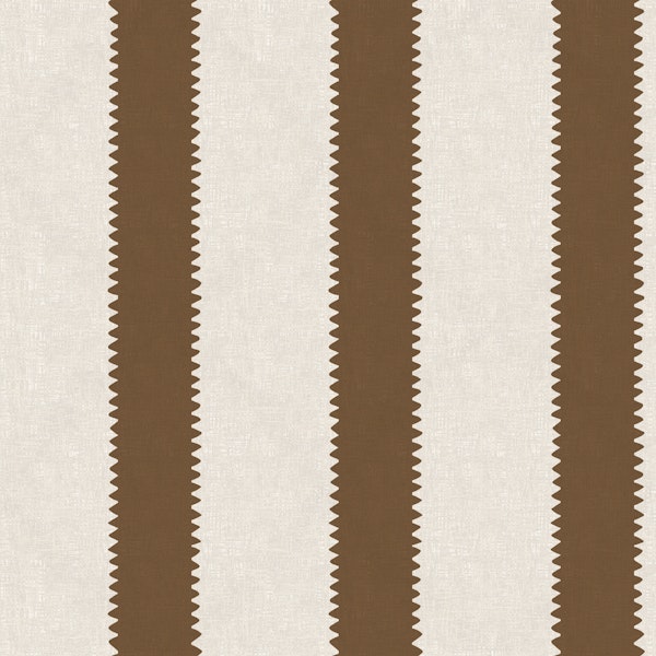 Brown Sawtooth Vertical Stripes