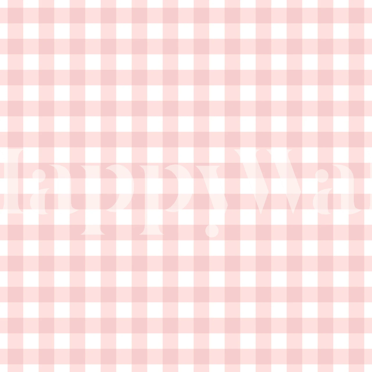 Gingham blassrosa Tapete in einem Raum