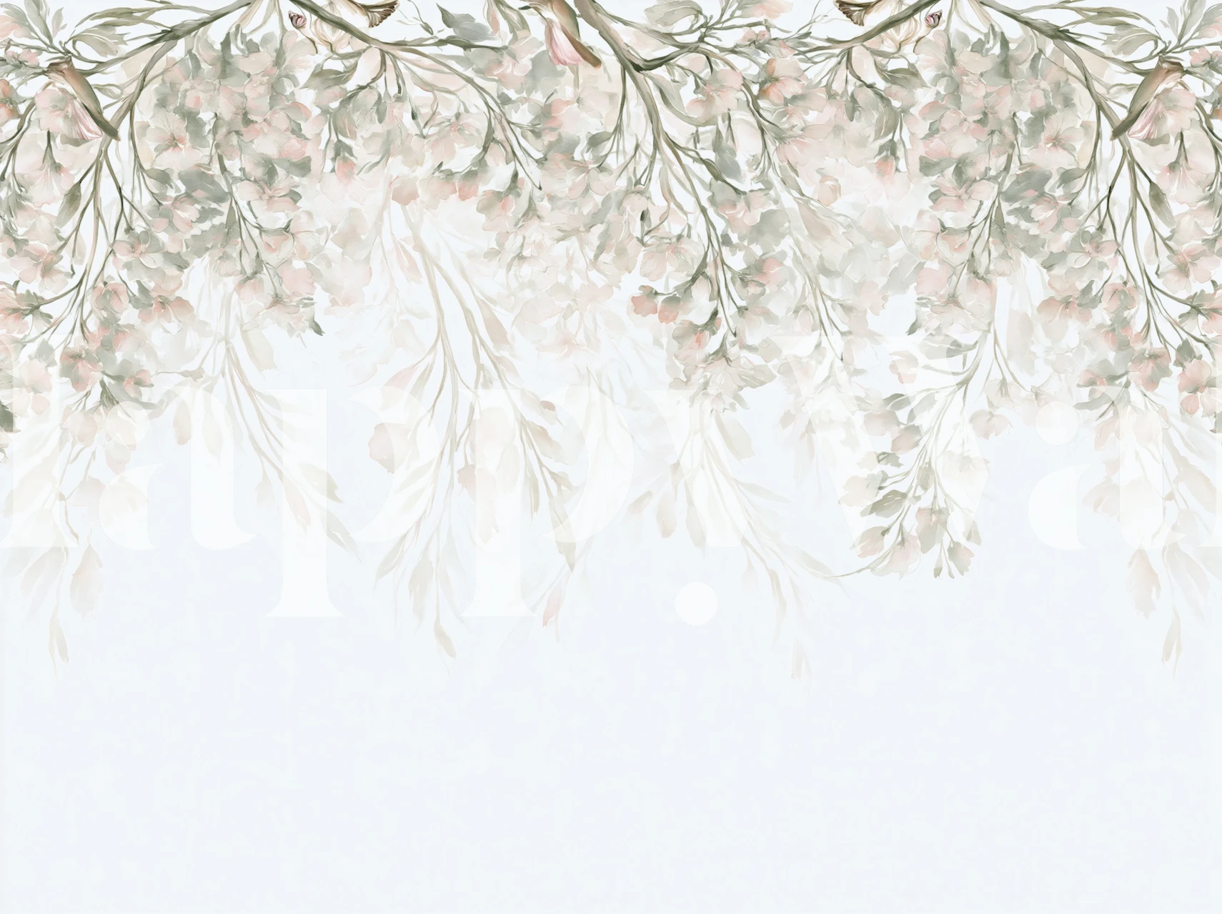 Soft Blush Hanging Blossoms tapetit