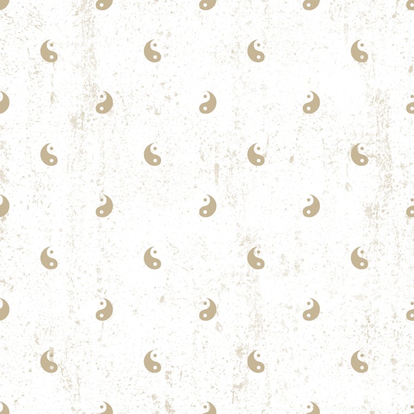 Gold textured yin yang