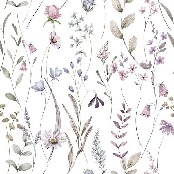 Lavender Blush Garden Florals