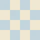 Baby blue & cream bathroom wall checkers M