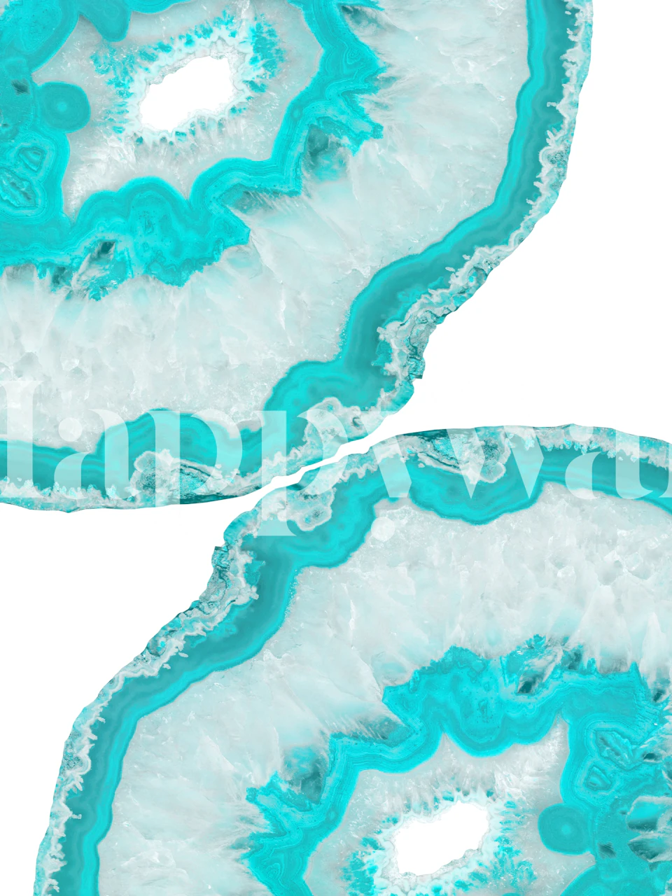 Turquoise agate pattern wallpaper featuring swirling turquoise and white designs